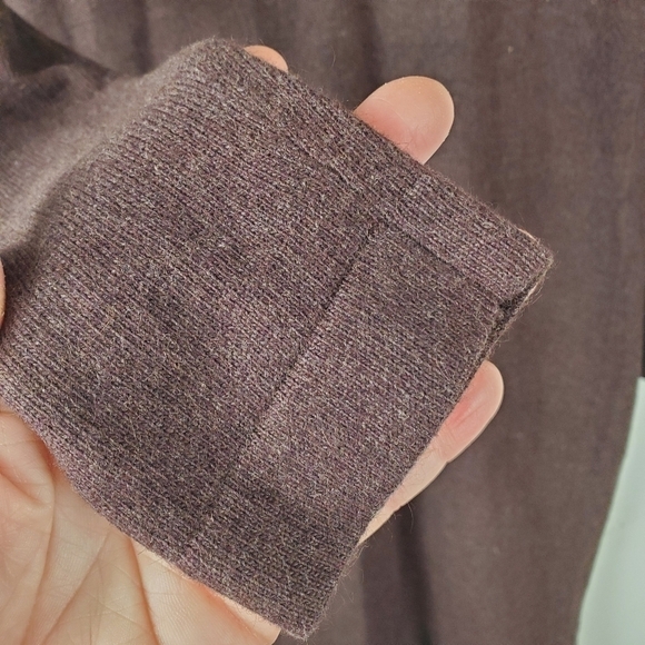 Bcbgmaxazria Cardigan Medium Brown Longline Single button Empire Waist cashmere - Picture 7 of 8